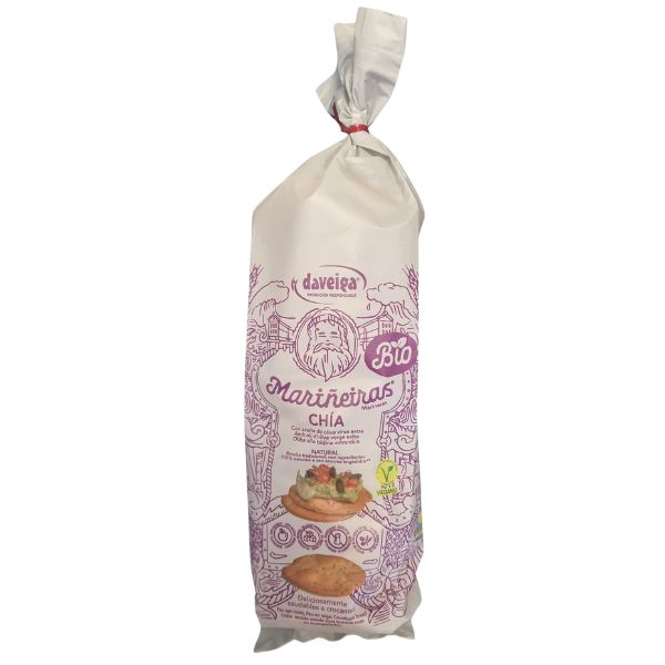 Tostadas De Pan Mariñeiras Con Chía Bio 180 G. - Daveiga
