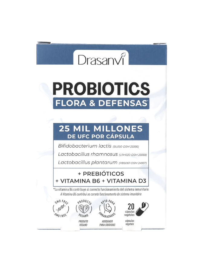 Probiotics Flora & Defensas 20 Cápsulas - Drasanvi