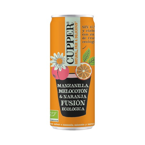 Bebida De Manzanilla, Melocotón Y Naranja 250 Ml. - Cupper