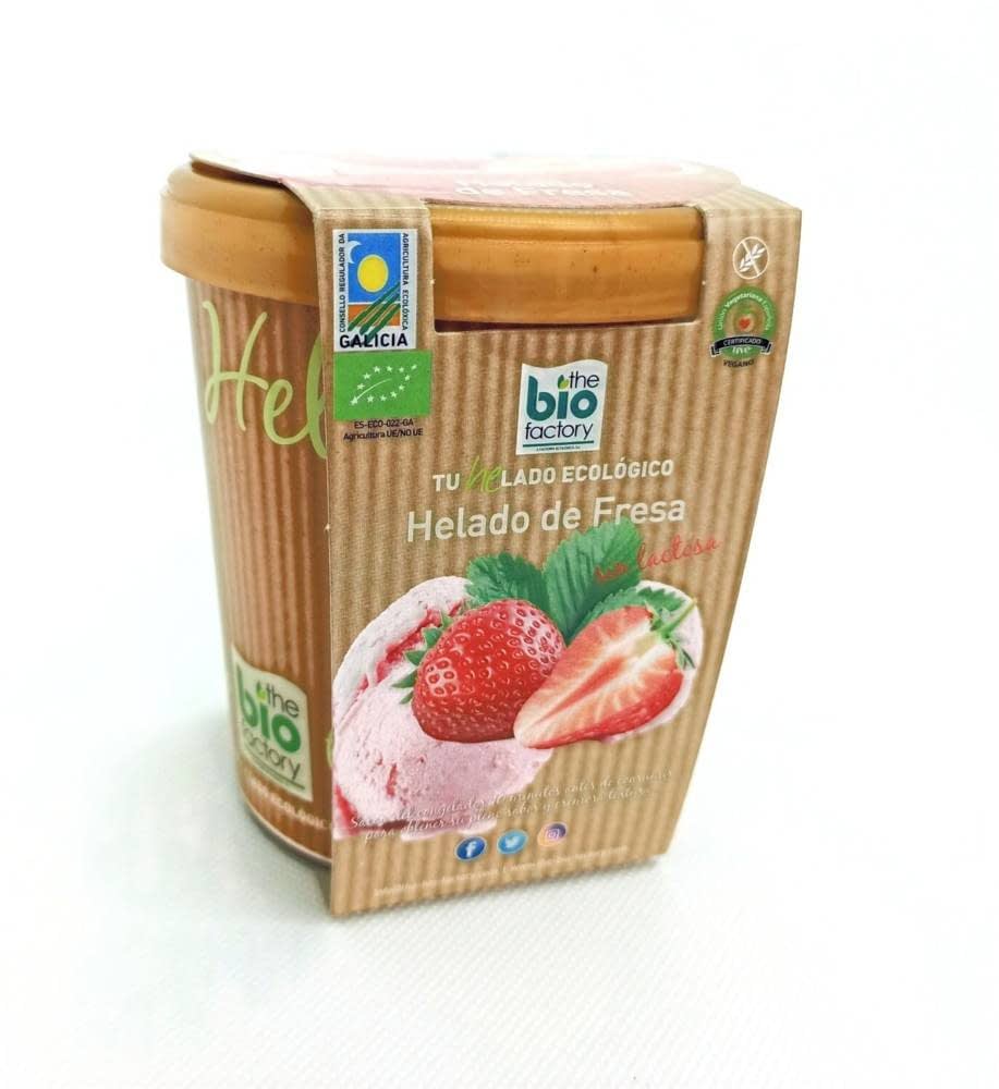 Helado Fresa Vegano Bio 480 Ml. - The Bio Factory