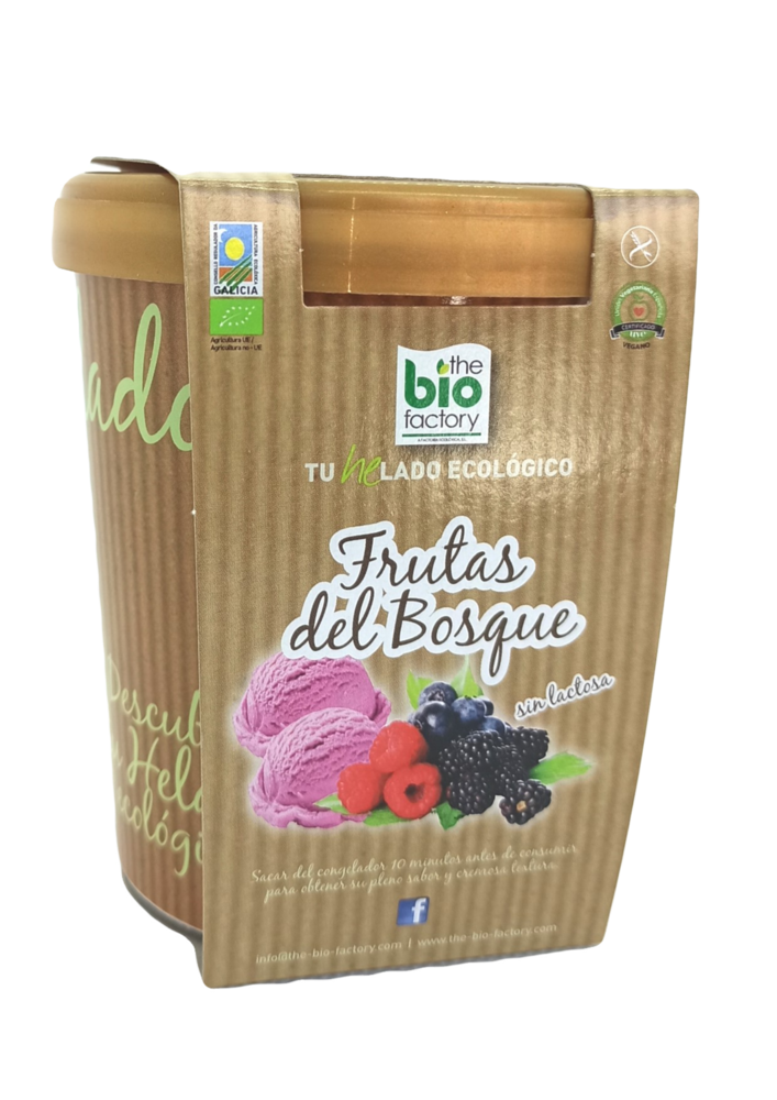 Helado Frutos Del Bosque Vegano Bio 480 Ml. - The Bio Factory