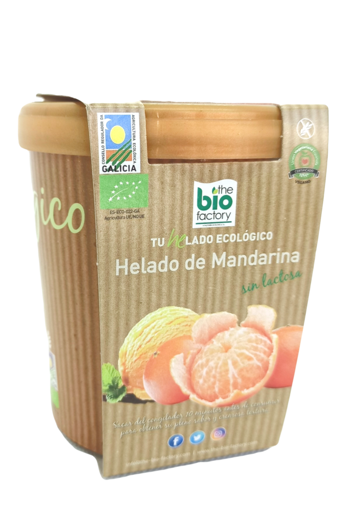 Helado Mandarina Vegano Bio 480 Ml. - The Bio Factory