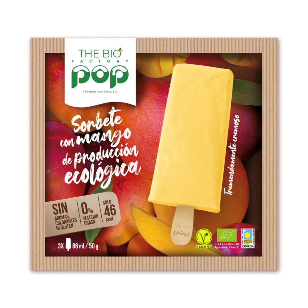 Biopop Mango 3 Uds. Vegano - The Bio Factory