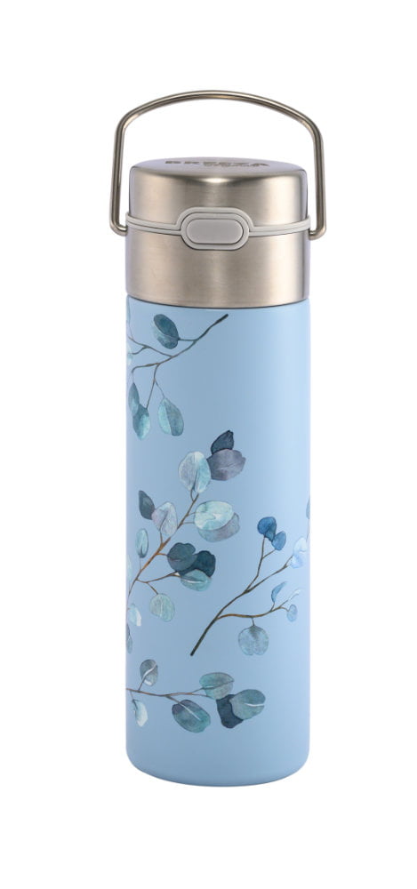 Termo De Té Con Colador Eucalipto 0,50 L. - Leeza
