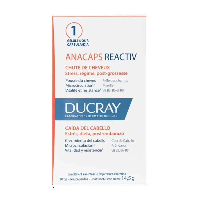 Anacaps Reactiv 30 Cápsulas - Ducray