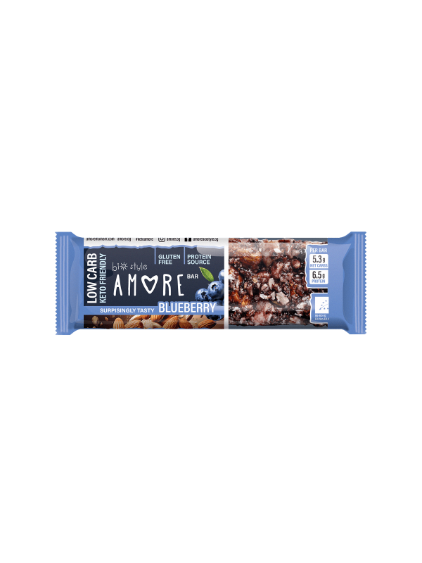Barrita Low Carb Frutos Secos Y Arándanos 40 G. - Amore