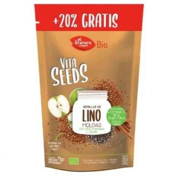 Semilla De Lino Molida Con Chía, Canela Y Manzana - El Granero