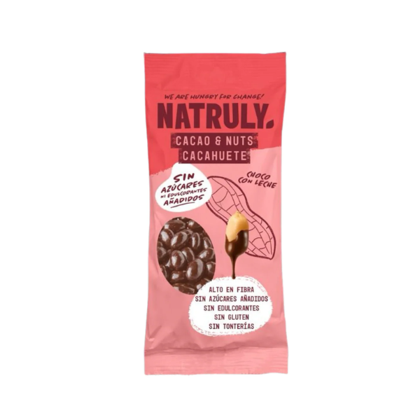 Cacao Nuts Cacahuete Recubierto De Chocolate Con Leche 50 G. - Natruly