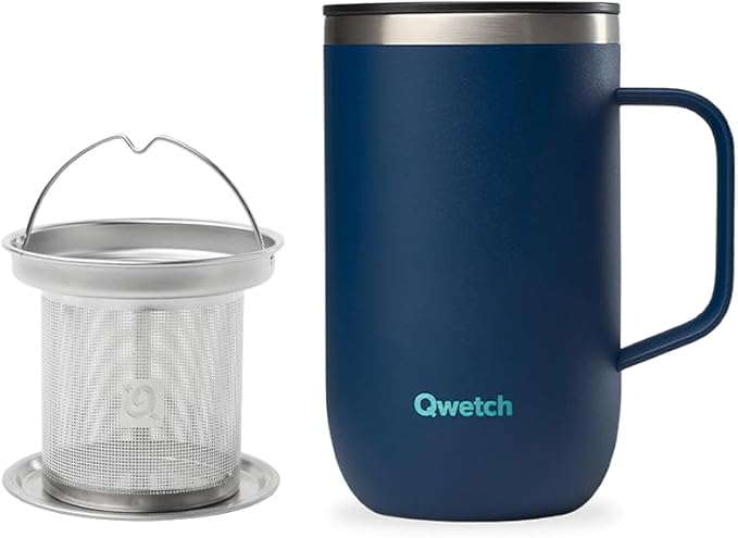 Taza Tetera Isotérmica Azul Mate 470 Ml. - Mug