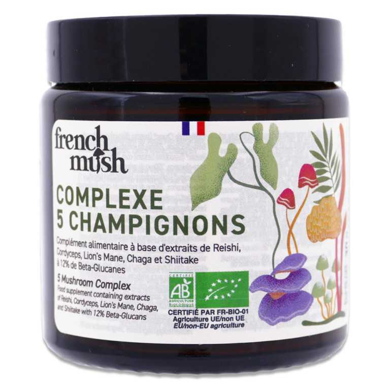 Polvos Extractos Complejo 5 Hongos 30 G. - French Mush