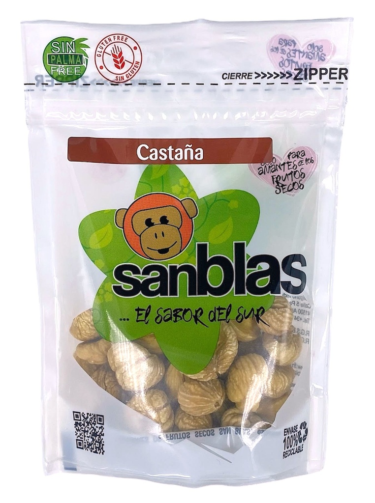 Castañas Pilongas Zipper 100 G. - San Blas