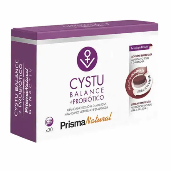 Cystu Balance + Probiótico 30 Cápsulas - Prisma Natural