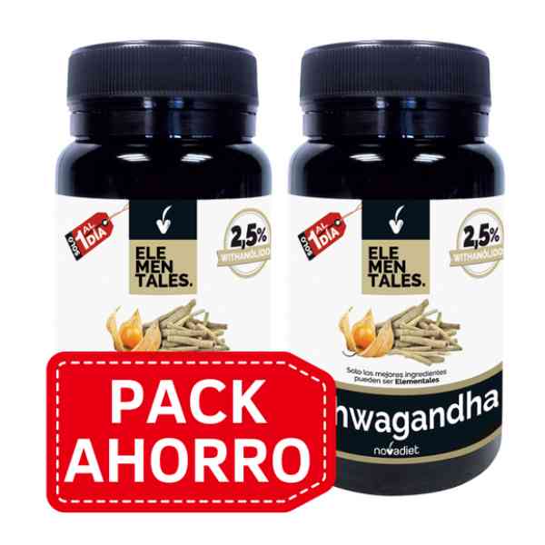 Elementales Pack Ashwagandha Ksm 66 2ª Und. 50 % 30 Comprimidos - Novadiet