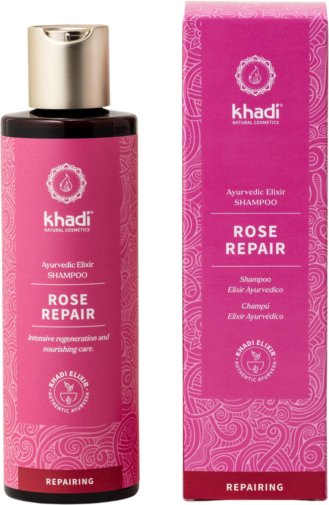 Champú Rosa Reparador 200 Ml. - Khadi