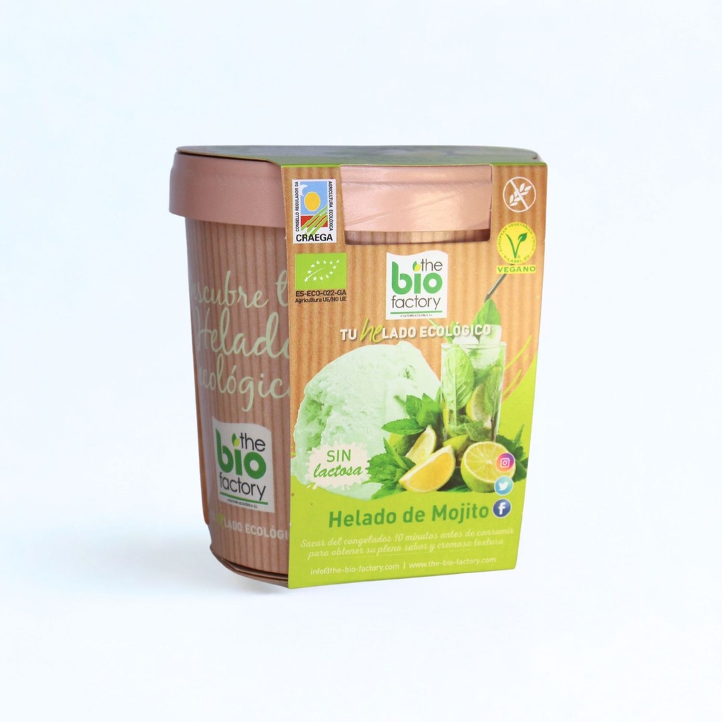 Helado Mojito Vegano Bio 480 Ml. - The Bio Factory