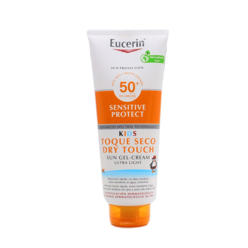 Pack Sun Kids Toque Seco Gel Crema Fps 50+ 200 Ml. + Regalo Roll On - Eucerin