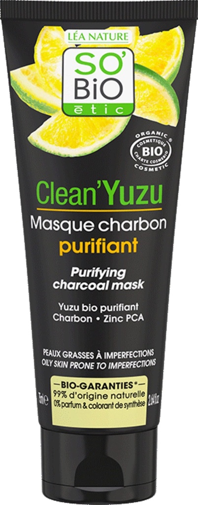 Mascarilla Facial Purificante Carbón 75 Ml. - So Bio