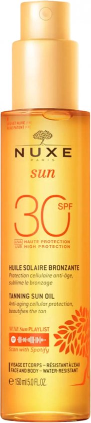 Aceite Bronceador Rostro Y Cuerpo Spf30 150 Ml. - Nuxe