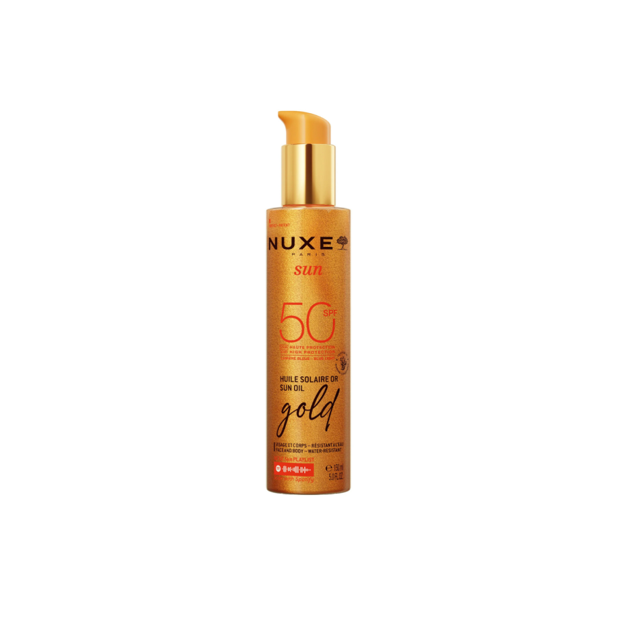Aceite Bronceador Gold Rostro Y Cuerpo Spf50 150 Ml. - Nuxe