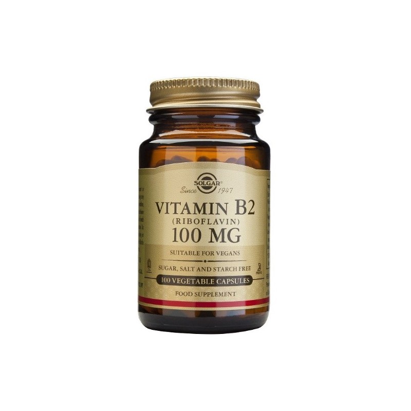 Vitamina B2 100 Cápsulas 100 Mg. - Solgar