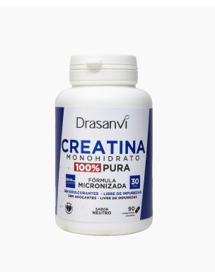 Creatina Monohidrato 100% Pura 90 Comprimidos - Drasanvi