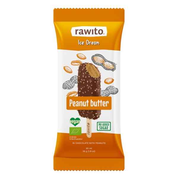 Helado Vegano Crema De Cacahuete Salada Bio 55 Ml. - Rawito
