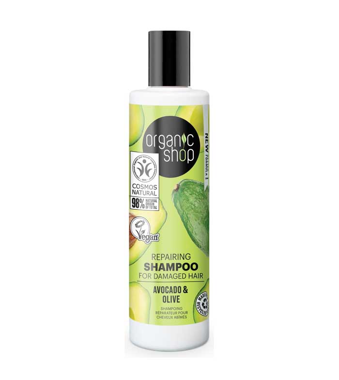 Champú Reparador Cabello Dañado Aguacate Y Oliva 280 Ml. - Organic Shop