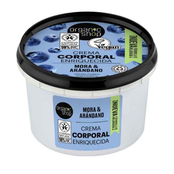 [600115] Crema Corporal Enriquecida Mora Y Arándano 250 Ml. - Organic Shop