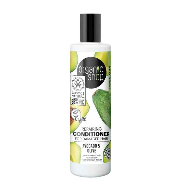 [600118] Acondicionador Reparador Cabello Dañado Aguacate Y Oliva 280 Ml. - Organic Shop