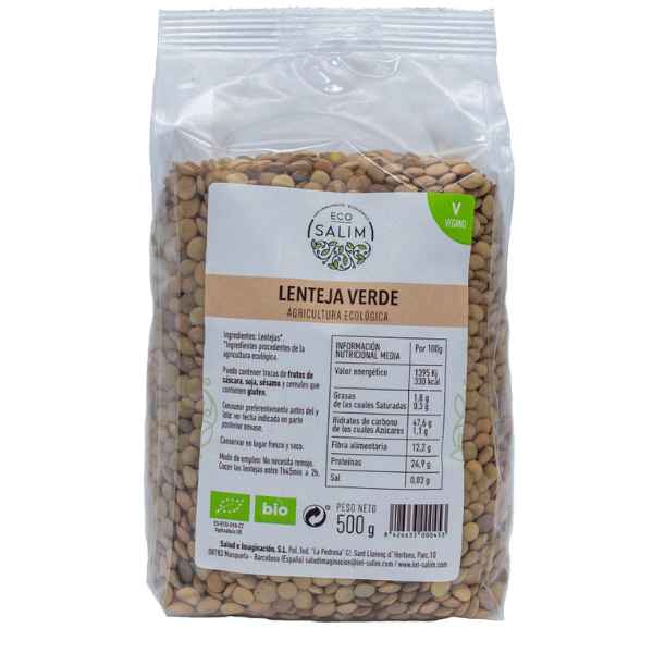 Lenteja Verde Bio 500 G. - Eco Salim