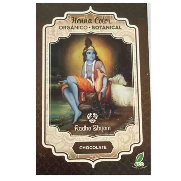 Henna Chocolate Polvo 100 G. - Radhe Shyam