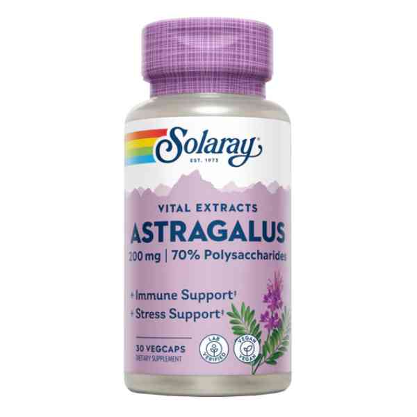 Astragalus 200 Mg. 30 Vegcáps - Solaray