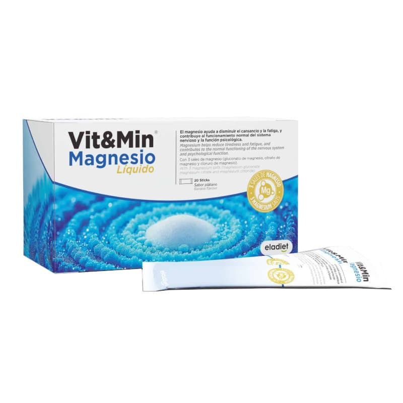 Vit&Min Magnesio Liquido 20 Sticks - Eladiet