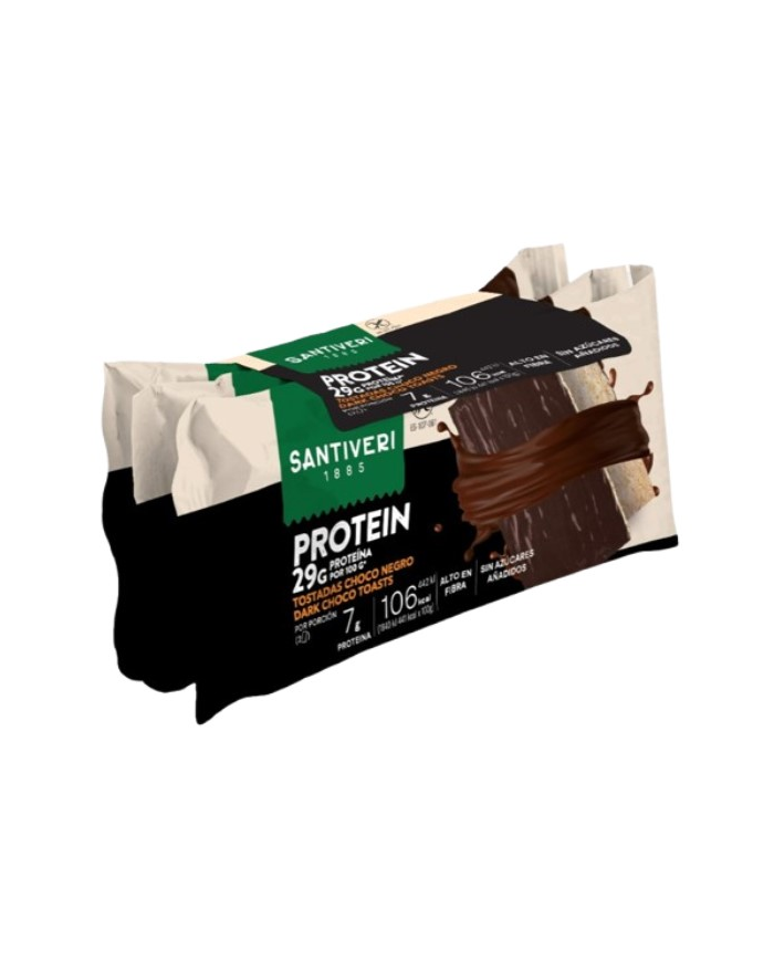 Tostadas Protein Chocolate Negro 2x3 72 Gr.- Santiveri
