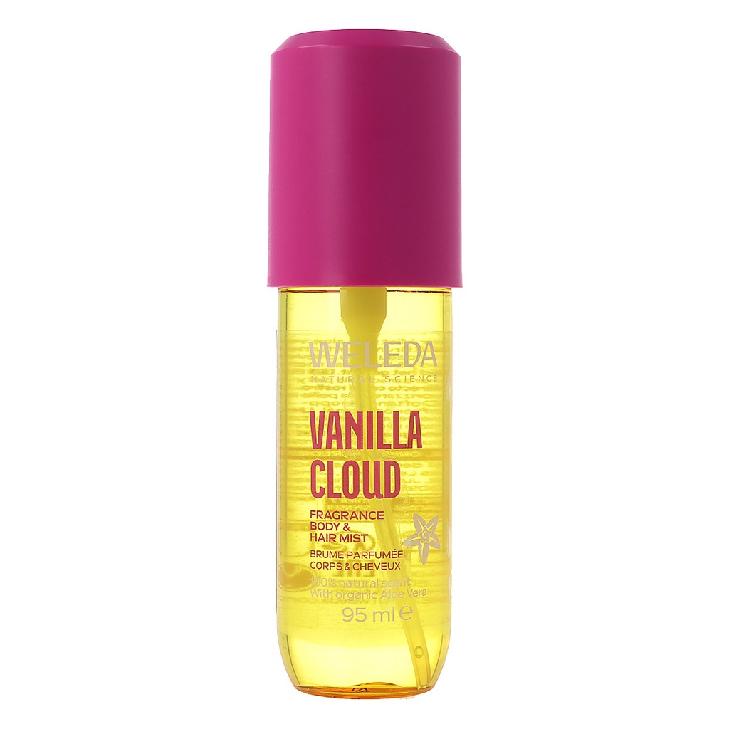 Bruma Perfumada Cuerpo Y Cabello Vainilla Cloud 95 Ml. - Weleda