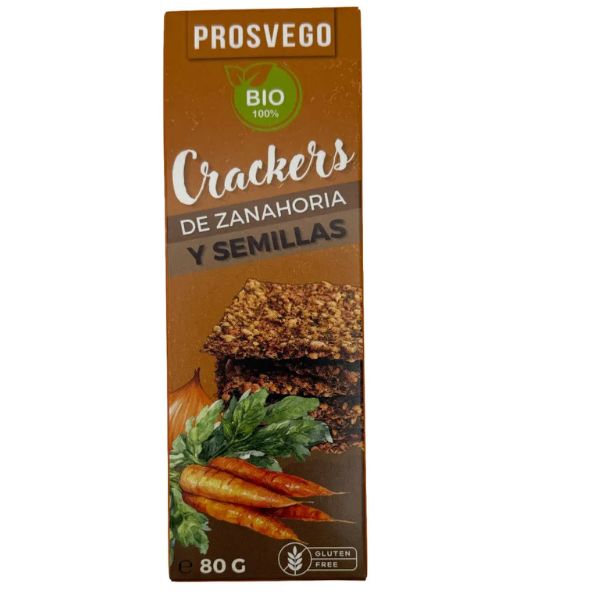 Crackers De Zanahoria Y Semillas 80 G. - Prosvego