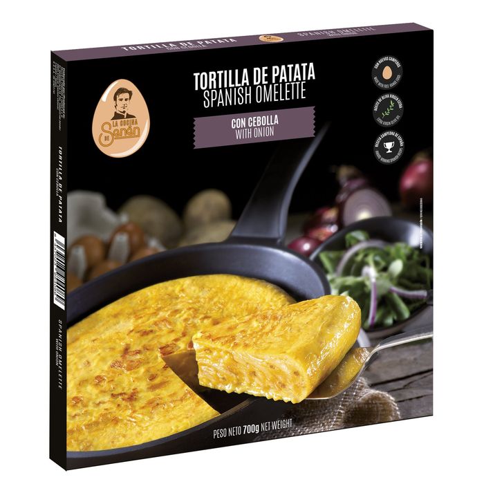 Tortilla De Patatas Con Cebolla 700 G. Sin Gluten Clásica A La Sartén - La Cocina De Senen