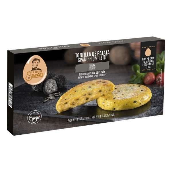 Tortilla De Patatas Con Trufa 2 X 180 G. Sin Gluten Spanish Burger Baby - La Cocina De Senen