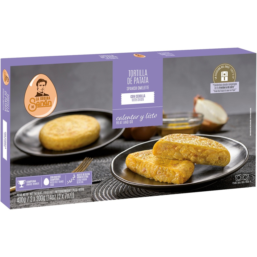 Tortilla De Patatas Con Cebolla 200 G. Sin Gluten Calentar Y Listo - La Cocina De Senen