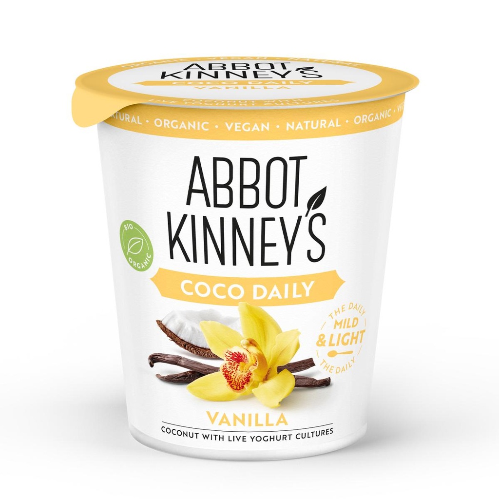 Postre De Coco Daily Vainilla Bio 350 G. - Abbot Kinneys