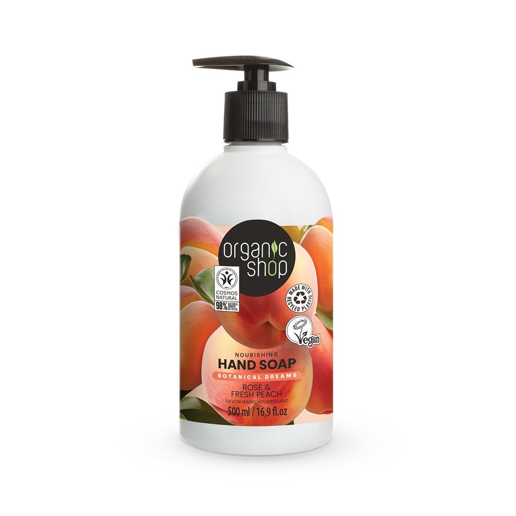 Jabón De Manos Rosa Melocotón 500 Ml. - Organic Shop