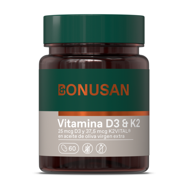 Vitamina D3 & K2 Forte 60 Perlas - Bonusan