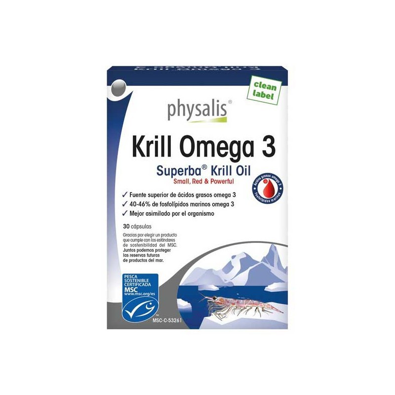 Krill Omega 3 30 Perlas - Physalis