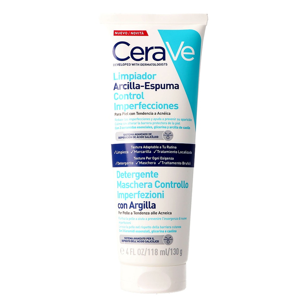 Limpiador Arcilla Espuma Control Imperfecciones 118 Ml. - Cerave