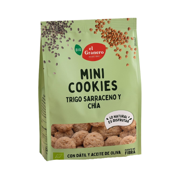 Mini Cookies Chía Bio 130 G. - El Granero