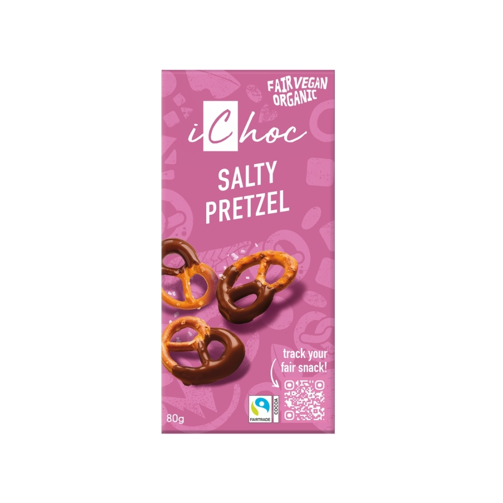 Chocolate Vegano Salty Pretzel 80 G. - Ichoc