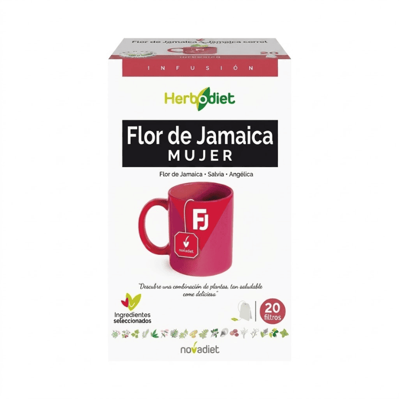 [300598] Herbodiet Flor De Jamaica 20 Filtros - Novadiet