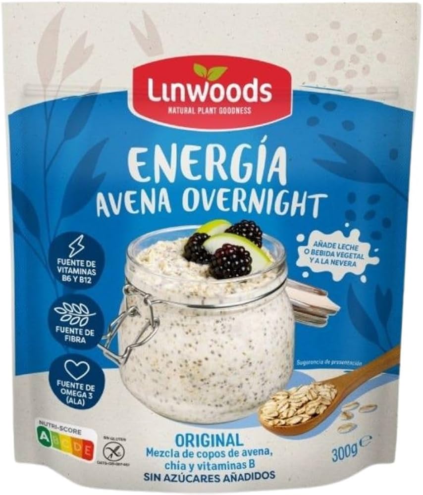 Energía Avena Overnight 300 G. - Linwoods