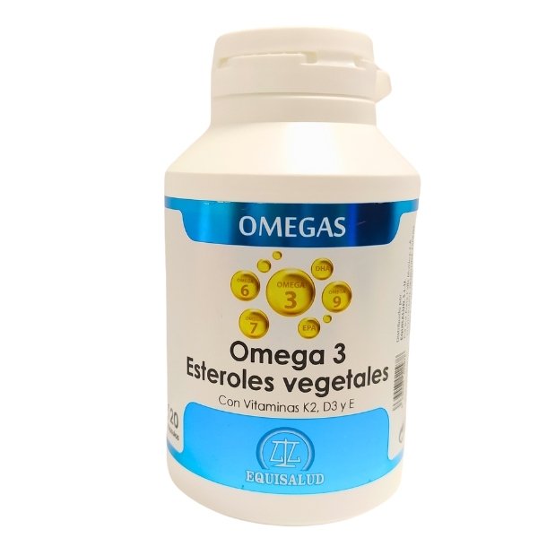 Omega 3 Esteroles Vegetales Con Vitaminas K2, D3, E 120 Perlas - Equisalud