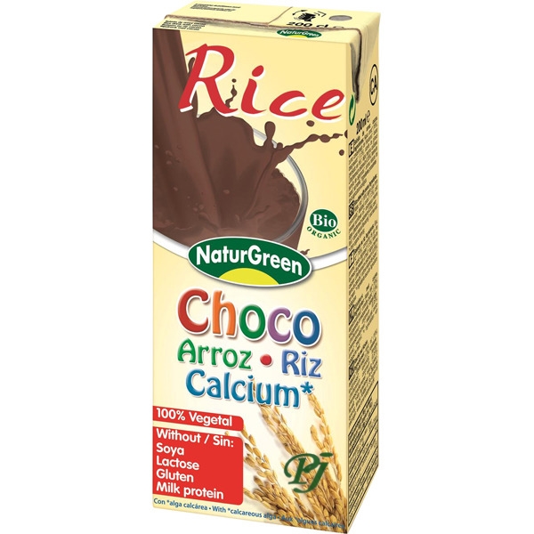 Bebida Arroz Choco Calcio 200Ml - Naturgreen